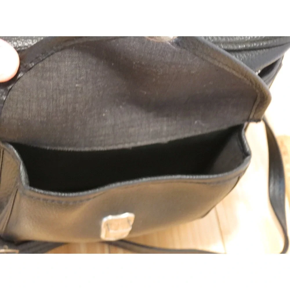 Vintage Kane-M Brand Black Zippered Bag Case With Strap 9x8x6 in. Made‎ in Korea